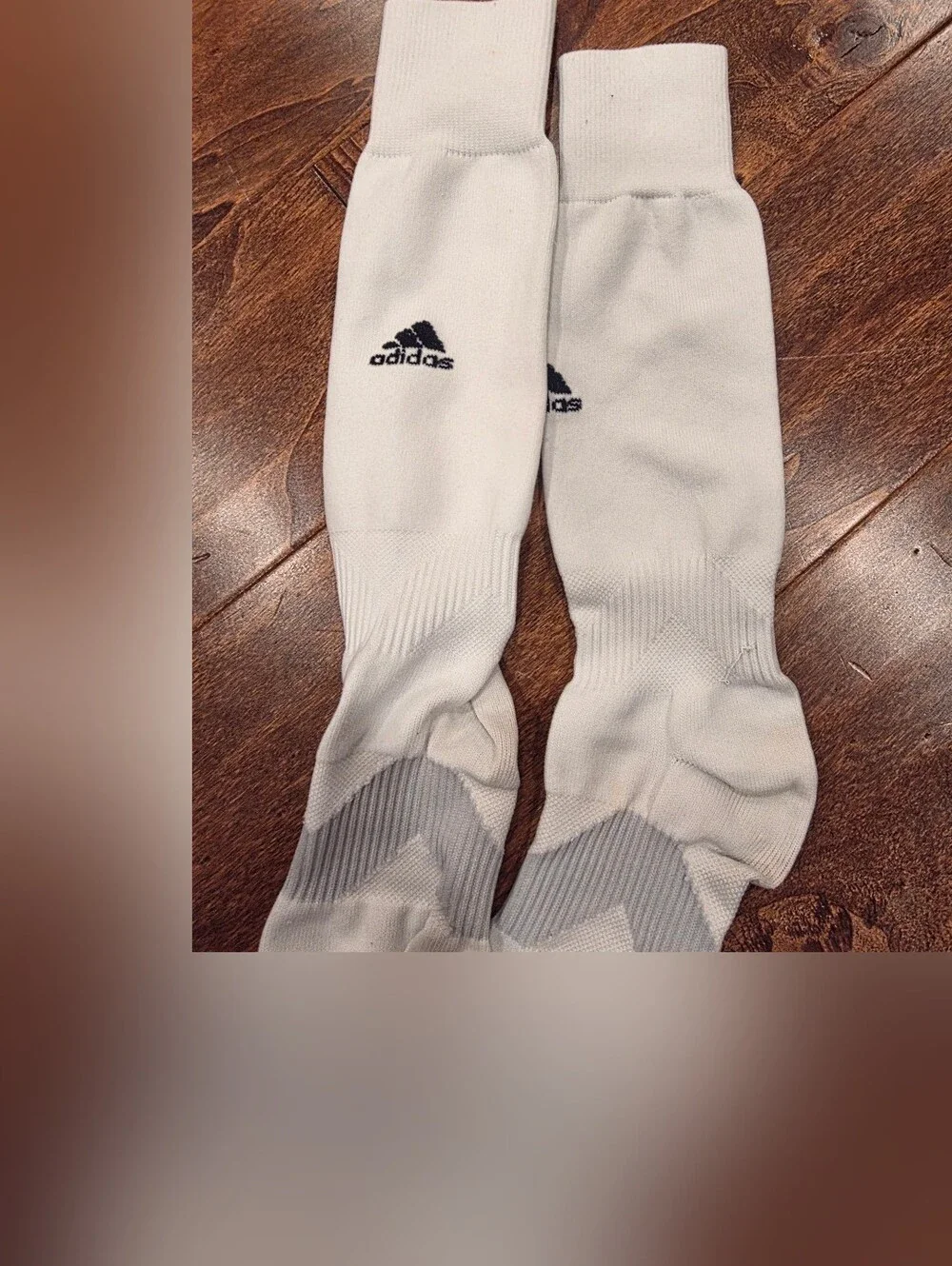 adidas Unisex Metro Soccer Socks Calf Sleeves (1 Pair) White/Black Youth Small